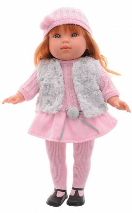 Кукла Лаура в розовой шапочке, 45 см. 